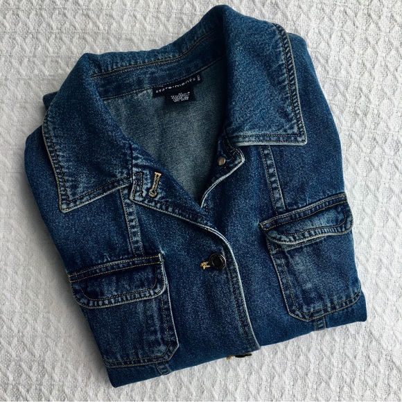 LANDS’ END BLUE JEAN JACKET - Picture 10 of 14